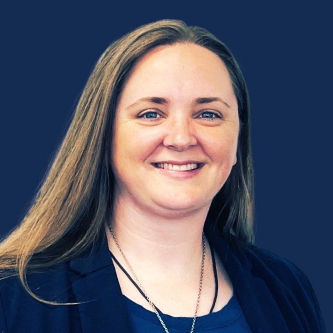 Emily Larimer - Headshot (blue bkg)
